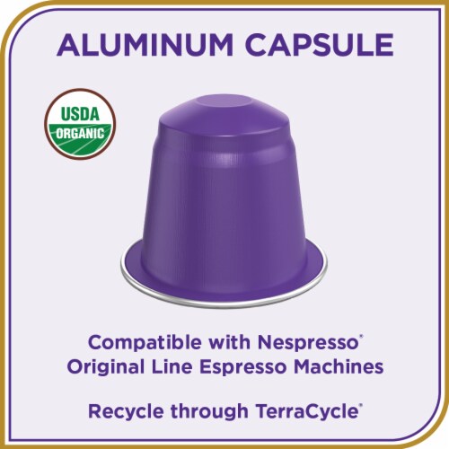 Don Francisco's® Family Reserve Organico Dark Roast Nespresso Coffee Pods Perspective: left