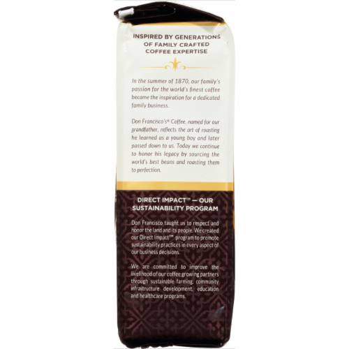 Don Francisco's Coffee Family Reserve Hawaiian Hazelnut Flavor Medium Roast Ground Coffee Perspective: left