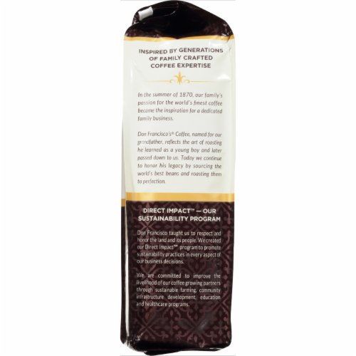 Don Francisco's Coffee Family Reserve Vanilla Nut Ground Coffee Perspective: left