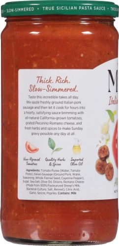 Mid's™ Italian Sausage True Sicilian Pasta Sauce Perspective: left