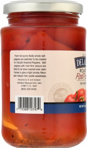 DeLallo® Roasted Red Peppers Perspective: left