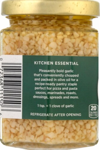 DeLallo Fine Chopped Garlic Perspective: left