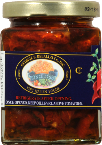 DeLallo Olive Oil & Herbs Sun Dried Tomatoes Perspective: left