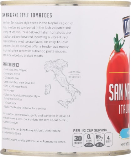 DeLallo® San Marzano Style Crushed Italian Tomatoes Perspective: left
