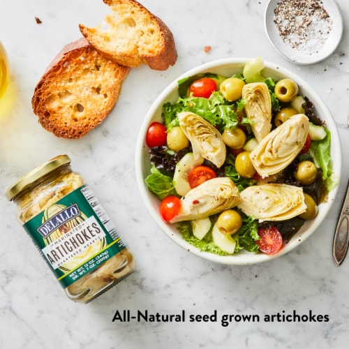 DeLallo® Marinated Artichokes Quartered Hearts Perspective: left
