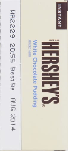 Hershey's Instant White Chocolate Pudding Perspective: left