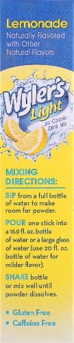 Wyler's Light® Singles to Go!® Low Calorie Lemonade Drink Mix Perspective: left