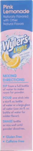 Wyler's® Light Pink Lemonade Singles to Go! Perspective: left