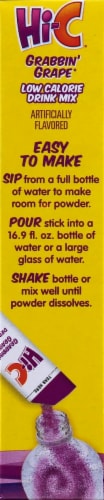 Hi-C Grabbin Grape Singles to Go Drink Mix Perspective: left