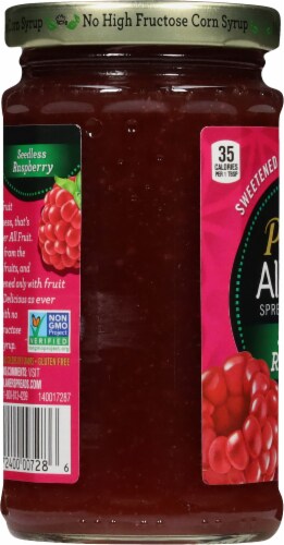 Polaner® All Fruit Seedless Raspberry Fruit Spread Perspective: left