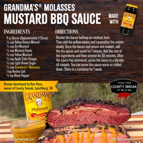 Grandma's Original Molasses, Gluten-Free, Non-GMO Perspective: left