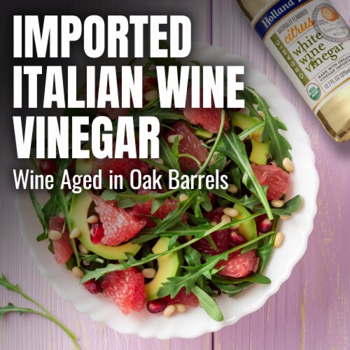 Holland House® Organic Citrus Flavored White Wine Vinegar Perspective: left