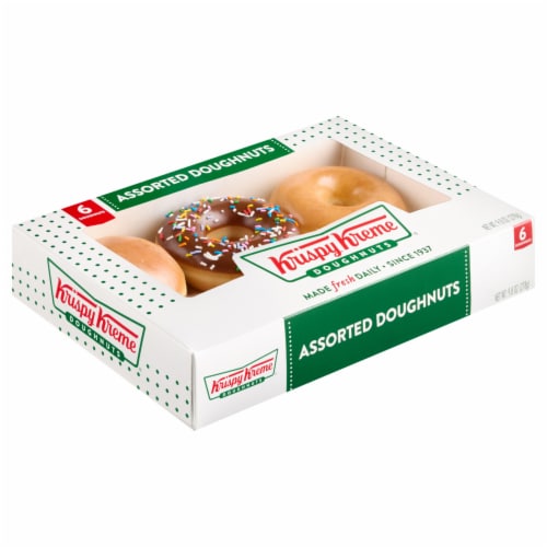 Krispy Kreme® Classic Assorted Doughnuts Perspective: left