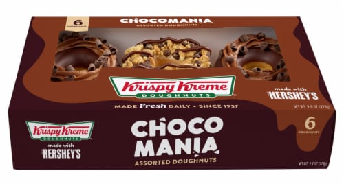 Krispy Kreme Chocomania Doughnuts Collection Perspective: left