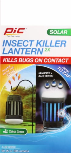 PIC® Solar Insect Killer Lantern Perspective: left