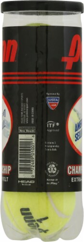 Penn® Championship Extra-Duty Yellow Felt Tennis Balls Perspective: left