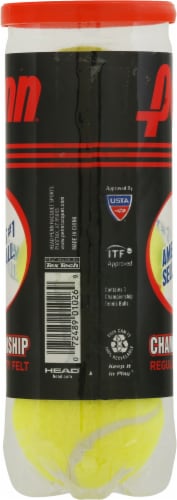 Penn® Championship Extra-Duty Felt Tennis Balls Pack - Yellow Perspective: left