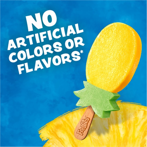 Frollies Pineappple Fruity Ice Pops, 6 Count Perspective: left