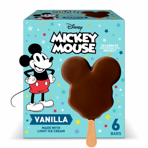 Disney Mickey Mouse Light Ice Cream Bars, 6 Count Perspective: left