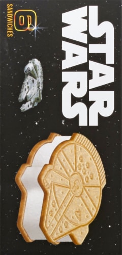 Nestle Star Wars Millennium Falcon Vanilla Ice Cream Sandwiches Perspective: left