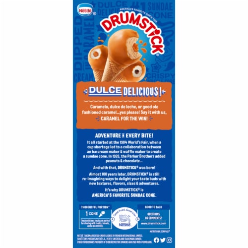 Drumstick Dulce de Leche Sundae Cones Perspective: left