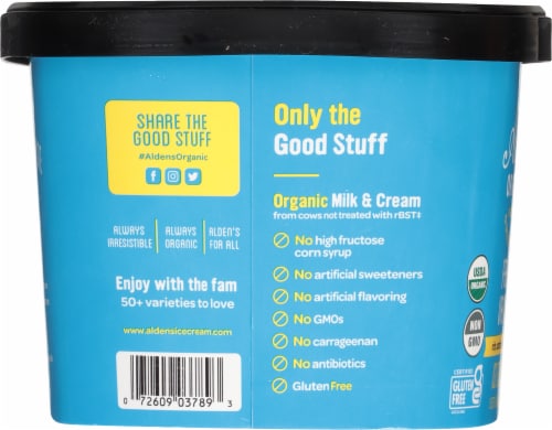 Alden's Organic French Vanilla Ice Cream Perspective: left