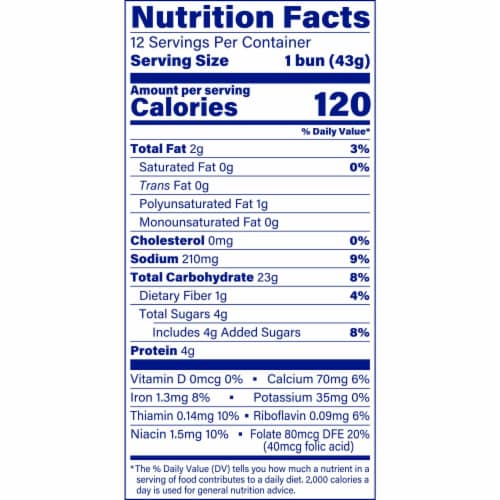 Heiner's Sunny Buns Honey Enriched Hot Dog Buns Perspective: left