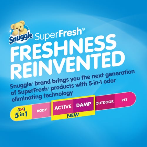 Snuggle® Plus Super Fresh Spring Burst Liquid Fabric Softener Perspective: left