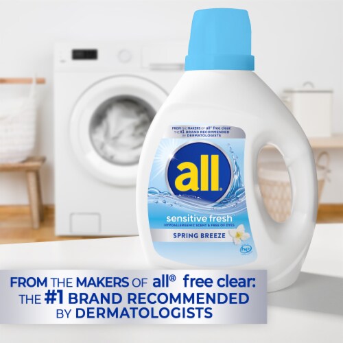 All® Sensitive Fresh Spring Breeze Liquid Detergent Perspective: left