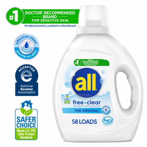All® Free Clear Original Liquid Laundry Detergent Perspective: left