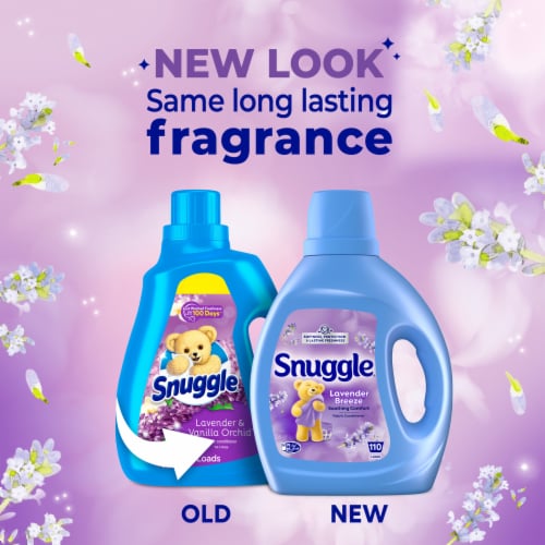 Snuggle® Soothing Comfort Lavender Breeze™ Liquid Fabric Softener Perspective: left