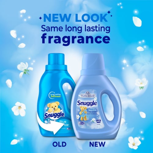 Snuggle® Cuddle-Up Fresh™ Blue Sparkle® Liquid Fabric Softener Perspective: left
