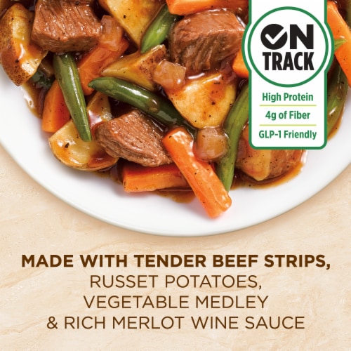 Healthy Choice Cafe Steamers Beef Merlot Frozen Meal Perspective: left