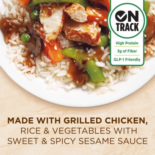 Healthy Choice® Cafe Steamers® Sweet Sesame Glazed Chicken Frozen Meal Perspective: left