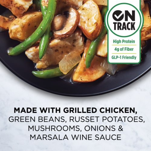 Healthy Choice Simply Steamers Grilled Chicken Marsala Frozen Meal Perspective: left