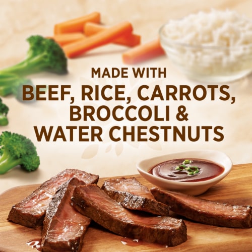 Healthy Choice Cafe Steamers Beef Teriyaki Frozen Meal Perspective: left