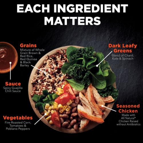 Healthy Choice Power Bowls Adobo Chicken Frozen Meal Perspective: left