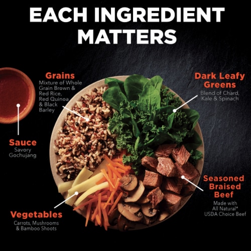Healthy Choice Power Bowls Korean-Inspired Beef Frozen Meal Perspective: left