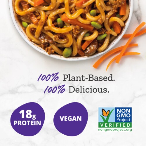 Purple Carrot® Plant-Based Udon Noodle Bowl Perspective: left