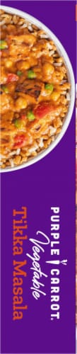 Purple Carrot® Vegetable Tikka Masala Plant Based Meal Perspective: left