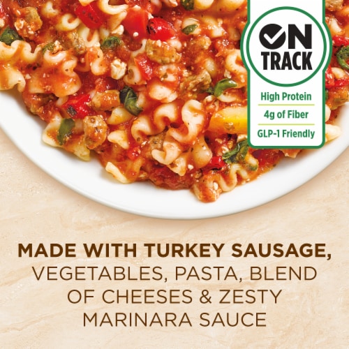 Healthy Choice Café Steamers Turkey Sausage Lasagna Bowl Frozen Meal Perspective: left