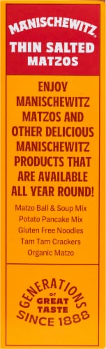 Manischewitz® Thin Salted Matzos Perspective: left