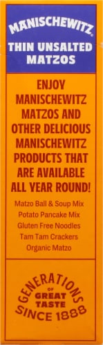 Manischewitz® Unsalted Thin Matzos Perspective: left