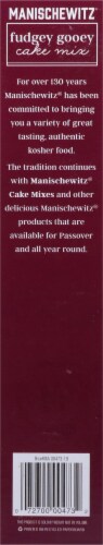 Manischewitz® Fudgey Gooey Brownie Mix Perspective: left
