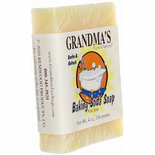 Grandma's Pure & Natural Baking Soda Bath Soap Perspective: left