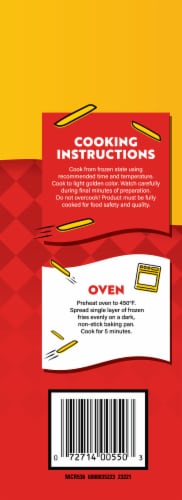 McCain 5 Minute Shoestring Fries, Frozen Potatoes Perspective: left