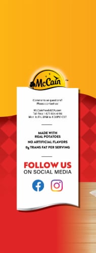 McCain Quick Cook Straight Cut French Fries, Frozen Potatoes Perspective: left