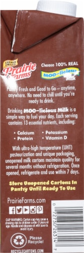 Prairie Farms Whole Chocolate Milk Perspective: left