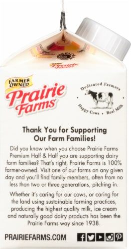 Prairie Farms Ultra-Pasteurized Half & Half Perspective: left