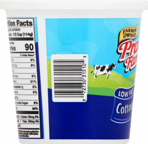 Prairie Farms® Low Fat 2% Milkfat Cottage Cheese Perspective: left